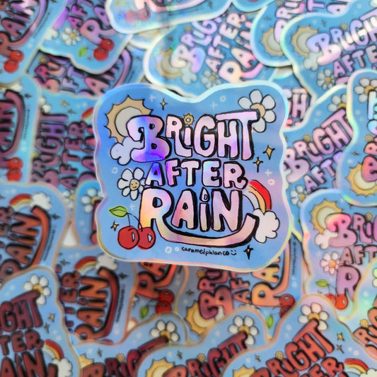 Bright After Rain Holographic Sticker