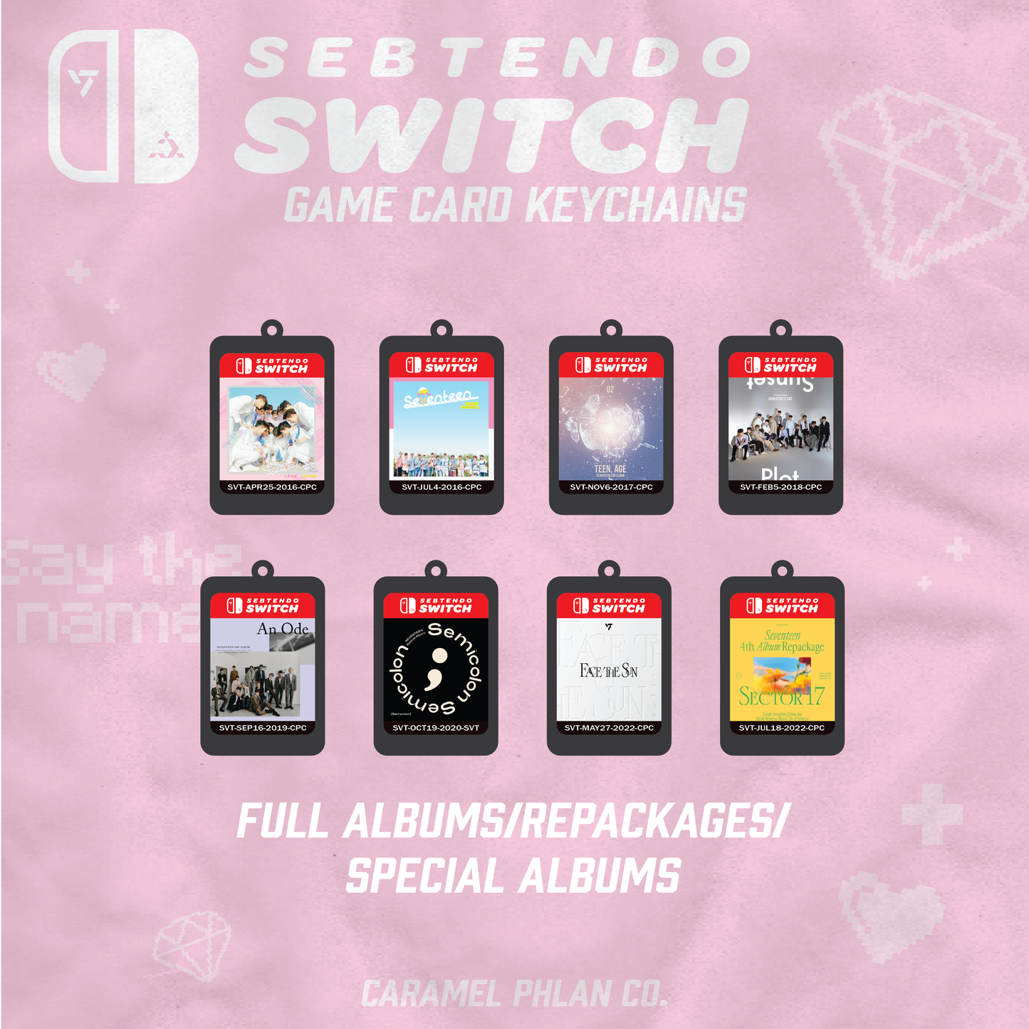 Sebtendo Switch Game Card Keychain Blind Bag