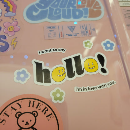 Hello Mini Sticker Sheet