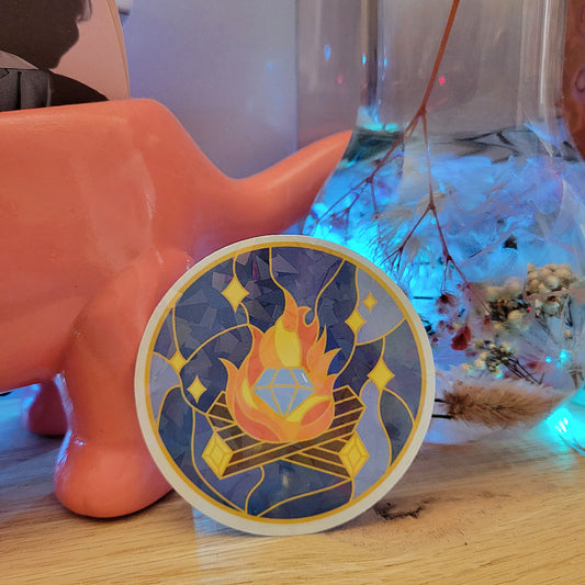 Campfire Holo Sticker