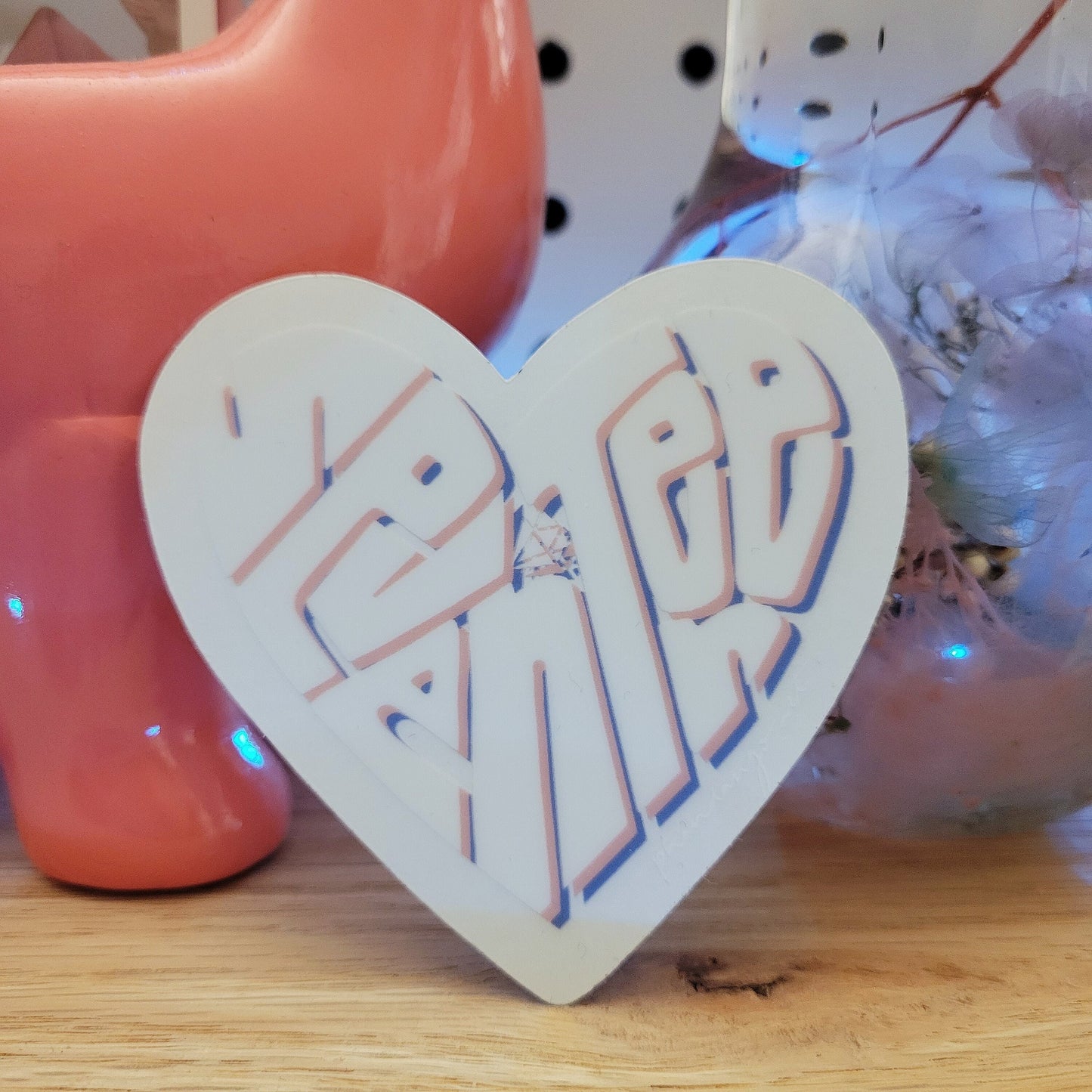 SVT Transparent Heart Sticker