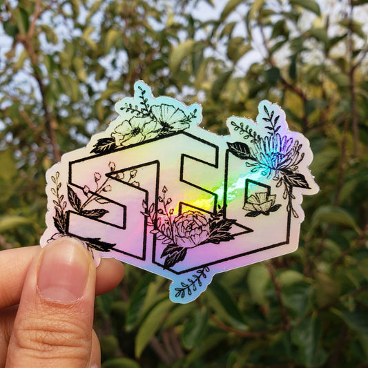 SF9 Floral Holographic Sticker