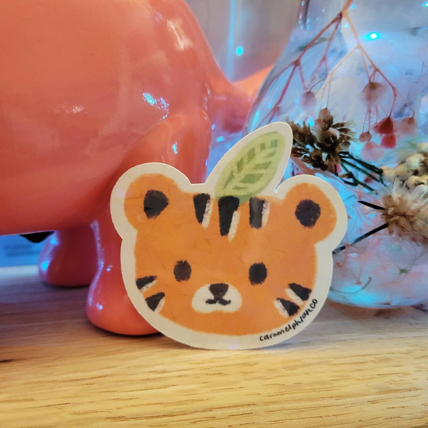 Cute Tangerine Tiger Sticker